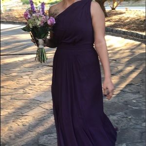 Davids Bridal plum dress